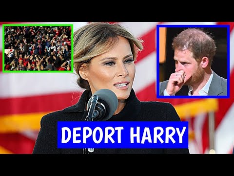 Harry Tearful As He’s Shamed And Booed During Melania Trump Speech! DEPORT PRINCE HARRY.