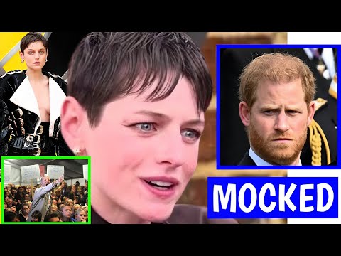 Emma Corrin MOCKS Uninvited Prince Harry At Deadpool And Wolverine Premiere As He’s LOUDLY BOOED.